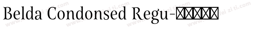 Belda Condonsed Regu字体转换